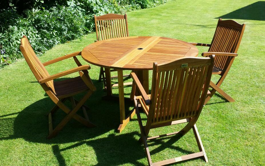 Firman Leisure garden table and chairs, teak hardwood in Bracknell