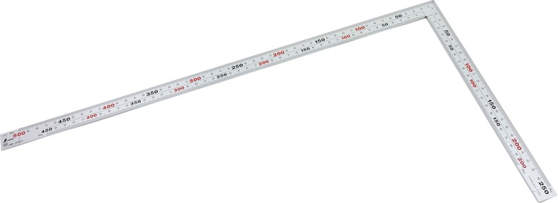 Shinwa 32589 Zimmermannswinkel 50x25 Cm - Messwinkel Schreinerwinkel Famex 12561