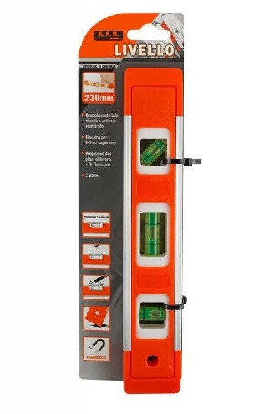 Mini Livella Muratori In Alluminio Professionale A Bolle 22 Cm dfh