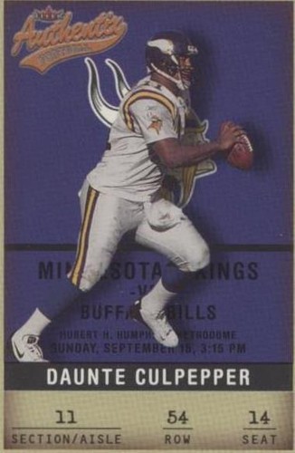 2002 Fleer Authentix Daunte Culpepper #54