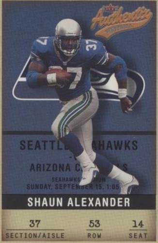 2002 Fleer Authentix Shaun Alexander #53