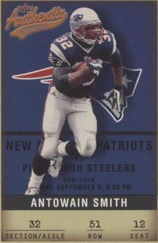 2002 Fleer Authentix Antowain Smith #51