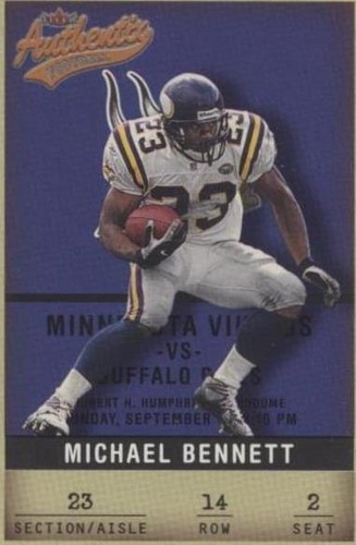 2002 Fleer Authentix Michael Bennett #14