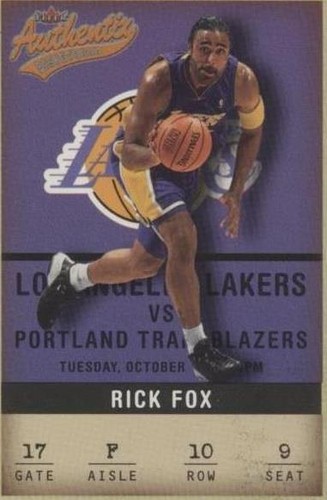 2001-02 Fleer Authentix - Rick Fox #10
