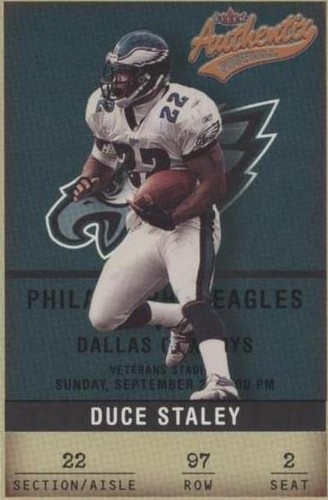2002 Fleer Authentix Duce Staley #97
