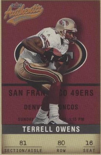 2002 Fleer Authentix Terrell Owens #80