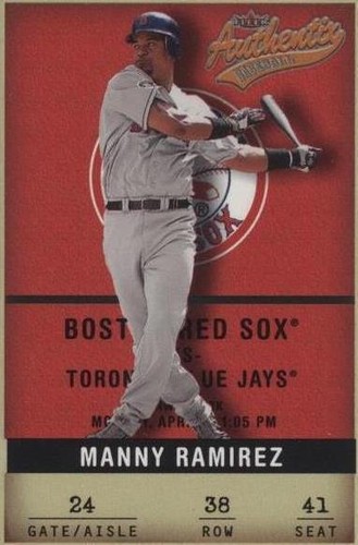 2002 Fleer Authentix - Manny Ramirez #38