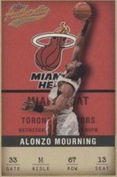 2001-02 Fleer Authentix - Alonzo Mourning #67