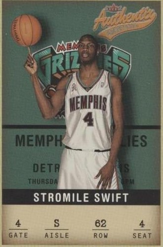 2001-02 Fleer Authentix - Stromile Swift #62