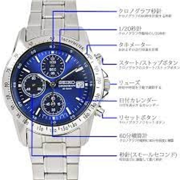 Pre-owned Seiko Sbtq071 Men's Watch Spirit (selection） Chronograph Wristwatch From Jp