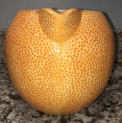 Summer Stock Majolica Orange Shaped 72 OZ Pitcher
