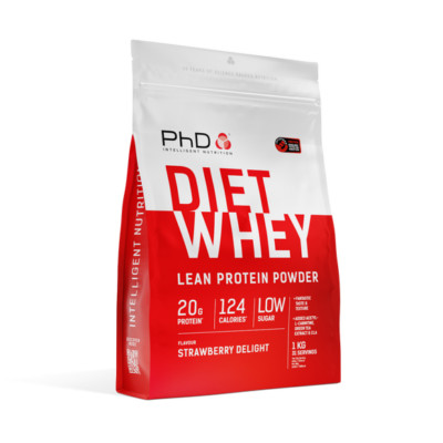 PhD Nutrition | Diet Whey Protein Powder with CLA, Flaxseed and L-Carnitine 1kg