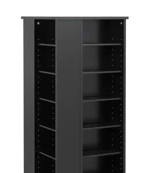 Media Storage DVD Rack Black Shelf Organizer Tower Stand Cabinet Holder Game