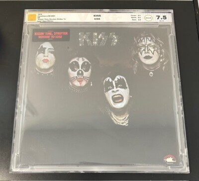 KISS - S/T Debut Album - 1st Revised Setlist w/ Hype Sticker - SEALED - VMG 7.5
