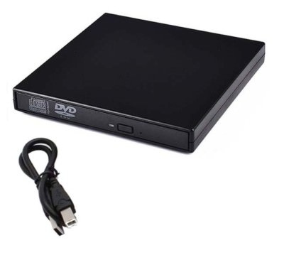 External USB CD DVD ROM Player Drive for Netbook Laptop Desktop Computer