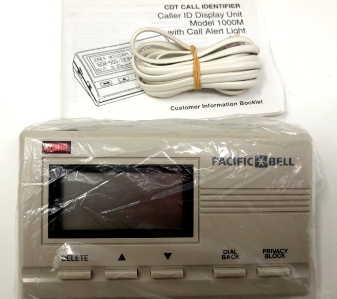 Pacific Bell CDT Call Identifier Caller ID Display Unit 1000M