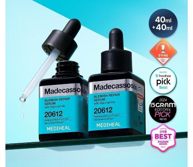 MEDIHEAL Madecassoside Blemish Repair Serum 40ml+40ml Set | eBay