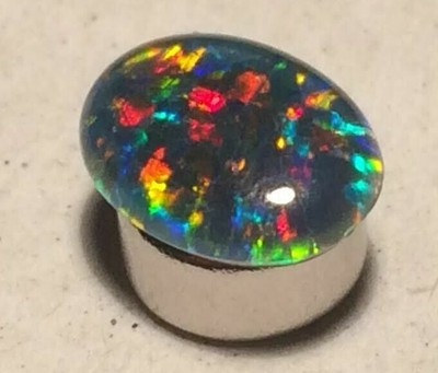 Opal Magnetic Tie & Jacket Pins  Best Grade Natural Opal Triplets  No Piercing 