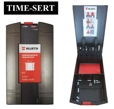Wurth TIME SERT  Kit M7 x 1 Thread Repair System Inc Tap Drill Bore 10 x Inserts