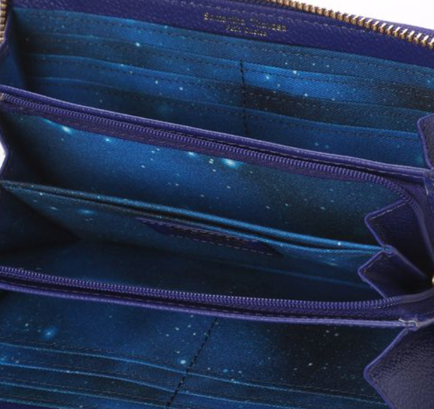 R2-D2 Star Wars Samantha Thavasa Wallet Zip-around Leather Blue Sold Out New