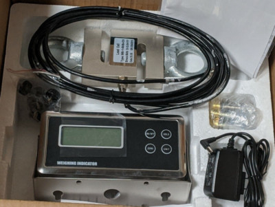 20,000 LB CALIBRATED S-TYPE LOAD CELL INDICATOR CRANE SCALE  1 LB accuracy