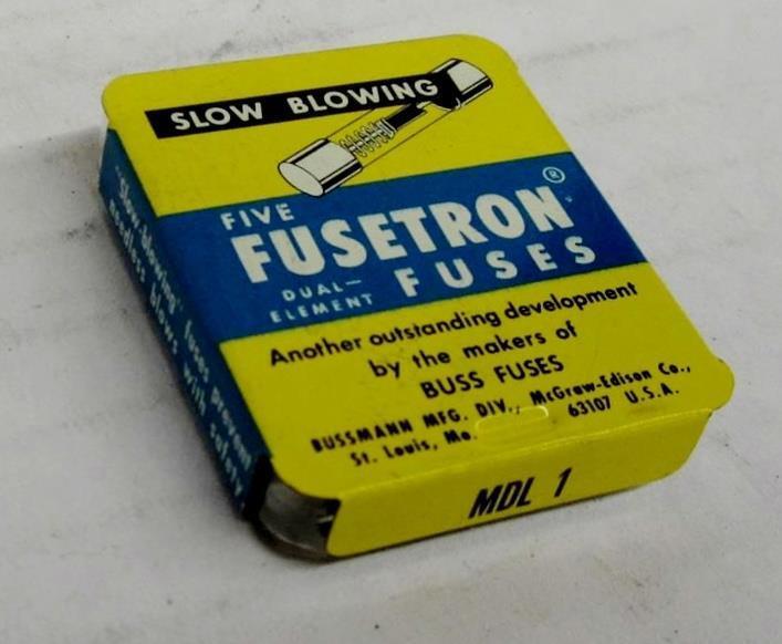 Fusetron Fuses Mdl1 Slow Blowing Fuse