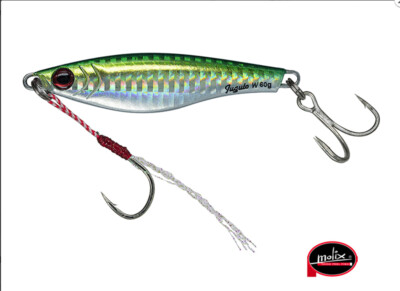 MOLIX JUGULO WIDE 60 GR COLORE 260 GREEN SARDA CON ASSIST HOOK  SPINNING MARE