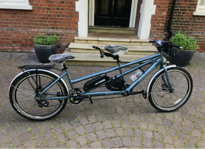 Raleigh Adventurer Electric Assisted Ebike Tandem two seater bike in