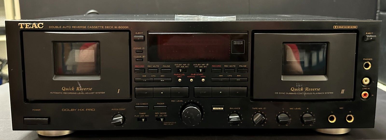 TEAC W-6000R ダブルカセットデッキ TEAC 完全動作品 W-6000R ダブルカセットデッキ : アファン