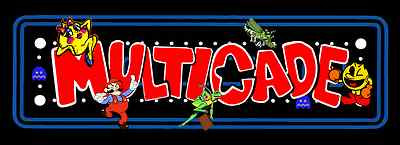  Arcade Classics Marquee Multicade Art Sticker  16'' × 4'' (01604)