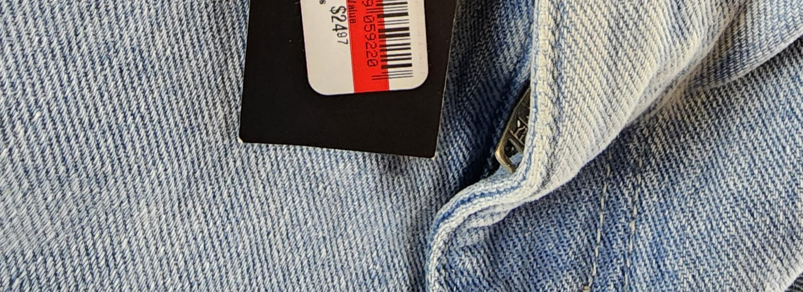 Gracia Straight Cut Midi Denim Skirt Women's L Blue Side Pockets Button Zip - Picture 9 of 15