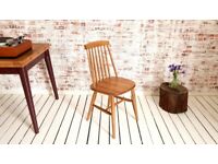 Atomic Mid-Century Rustic Modern Spindle Dining Chair