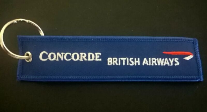 British Airways CONCORDE remove before flight tag.