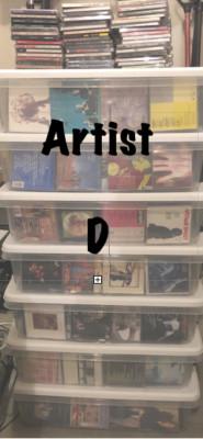 Alphabetized CDs - Flat $5.00  Shipped - Letter D