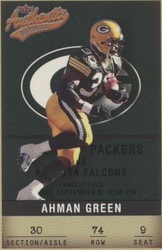 2002 Fleer Authentix Ahman Green #74