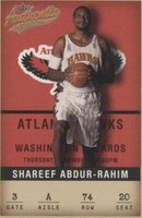2001-02 Fleer Authentix - Shareef Abdur-Rahim #74