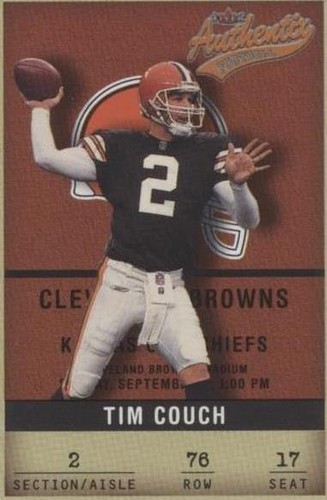 2002 Fleer Authentix Tim Couch #76