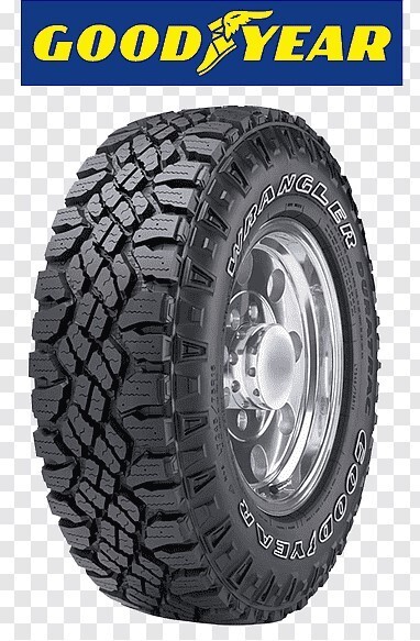 5) Goodyear Wrangler Duratrac LT275/70R18 LRE - Jeep