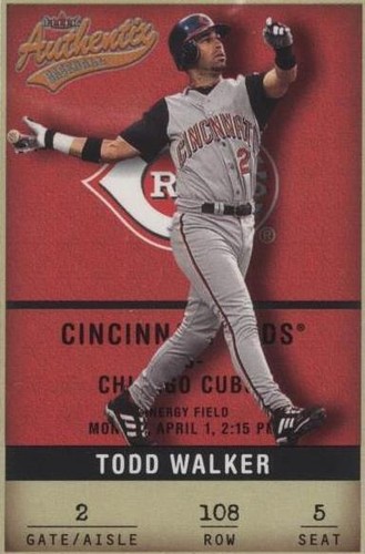 2002 Fleer Authentix - Todd Walker #108