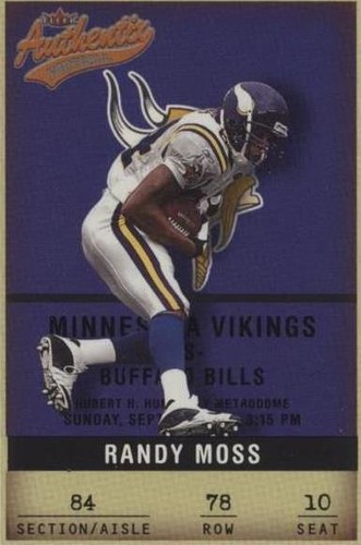 2002 Fleer Authentix Randy Moss #78