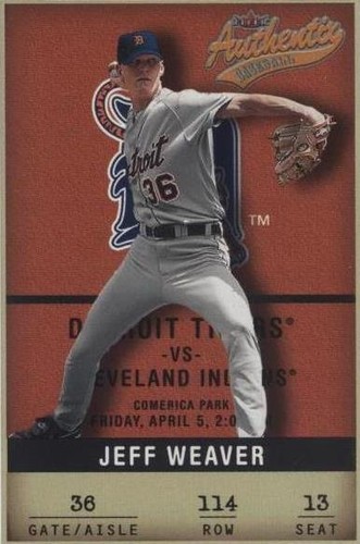 2002 Fleer Authentix - Jeff Weaver #114