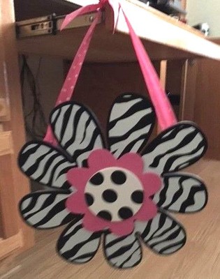 Zebra Flower Wall Art Zebra Flower Wall Art