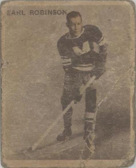 1933 World Wide Gum Ice Kings (Canadian Goudey) - Earl Robinson #5
