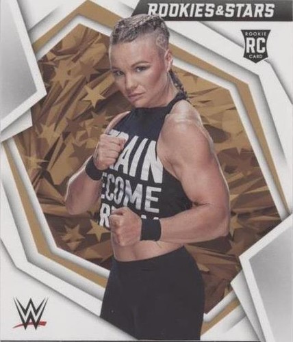 2022 WWE Prizm Ivy Nile Red, White & Blue RC Rookie SP #184