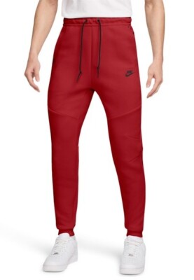 Мужская спортивная одежда Nike Red/Black Tech Fleece Jogger (HV0959 687)