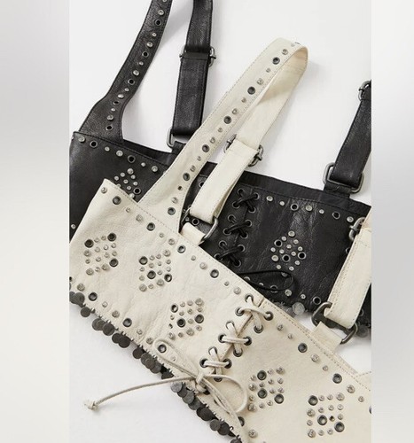 

Корсет Free People Sky Full Of Stars с заклепками, украшенный потертостями, Белый