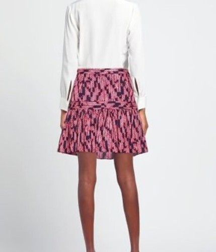スカート CHLOE MULTICOLOR LINEN SKIRT Linen and silk voile maxi skirt in multicoloured - Chloe