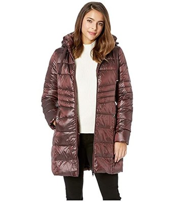 

Мягкий пуховик Sam Edelman со сборками и воротником-стойкой 3/4