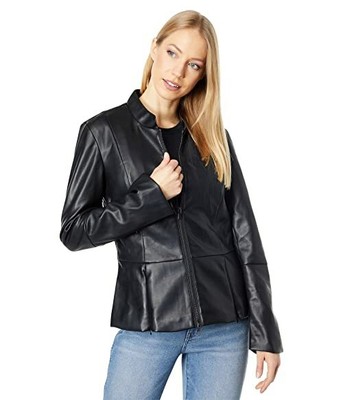 

Куртка с баской из искусственной кожи Avec Les Filles