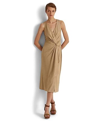 

Коктейльное платье без рукавов из джерси с принтом фольги LAUREN Ralph Lauren